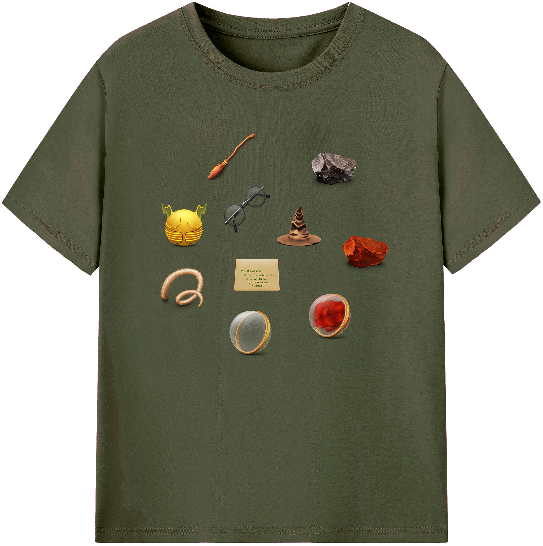 （画像用） Harry Potter ハリー・ポッターシリーズ 綿100％ メンズ半袖Tシャツ｜肌触りやわらか＆通気性